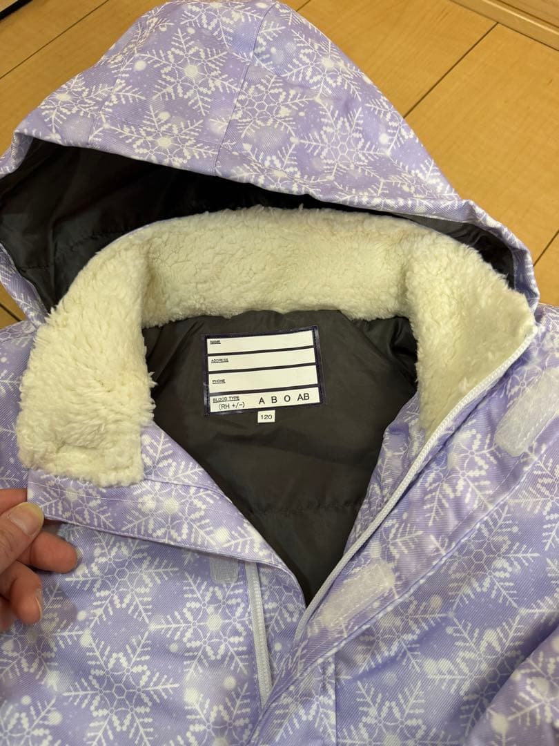 ARB/ARGフリースライニング雪の結晶ジャケット