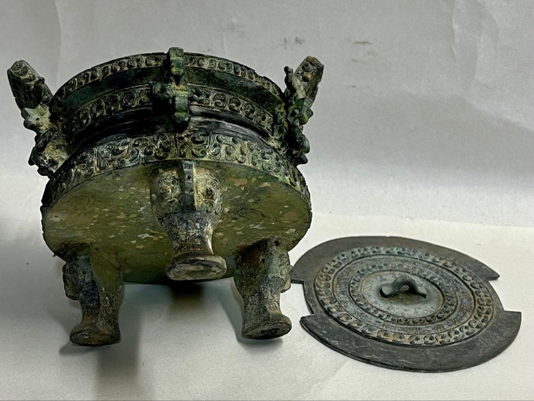 中国春秋時代の青銅器　 王子午鼎　中国古玩