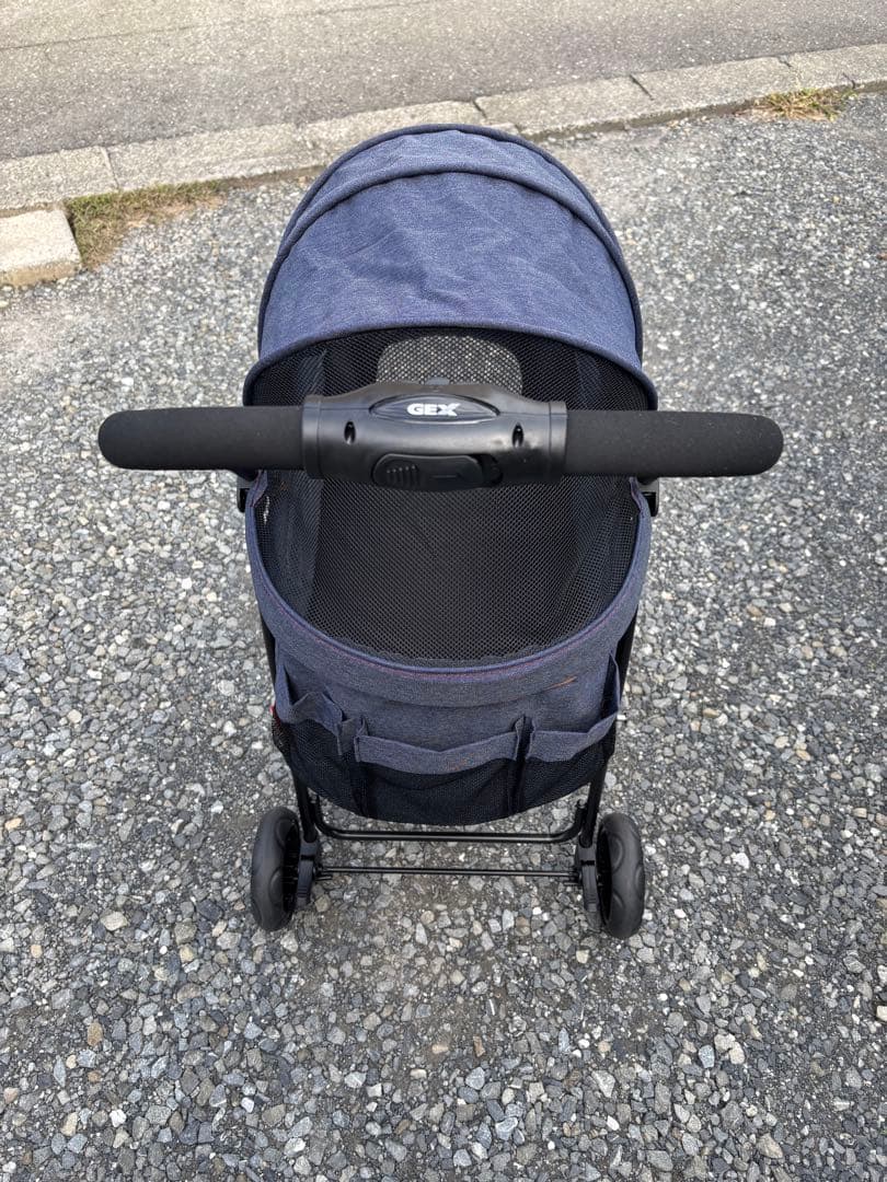 【GEX】わんわんカート スマートハンディ Safety 『デニム柄』