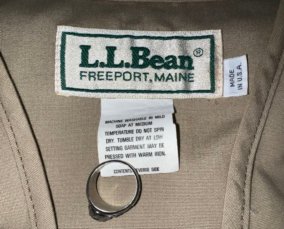 80's L.L.BEAN カメラマンベスト フィッシングベスト USA製 XL