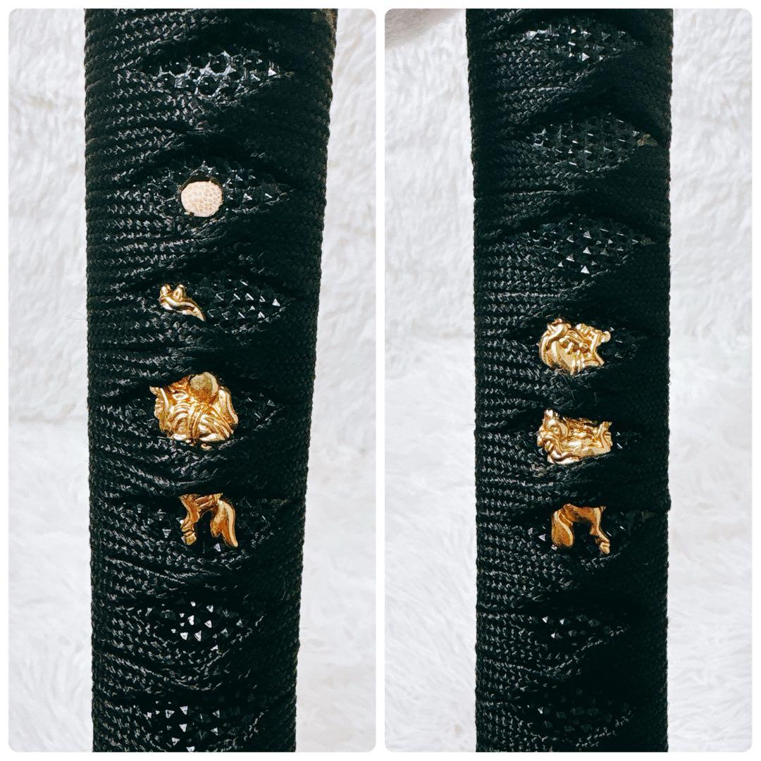 ✨希少品✨ 模造刀 日本刀 風神 雷神 龍 虎 黒鍔 鞘 武具 武器 刀 剣