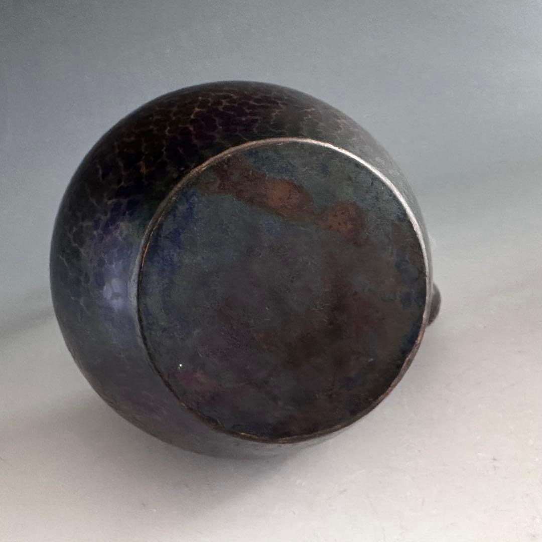 打出し　銅　薬罐　水注　工芸品　茶道具　煎茶道具　金属工芸