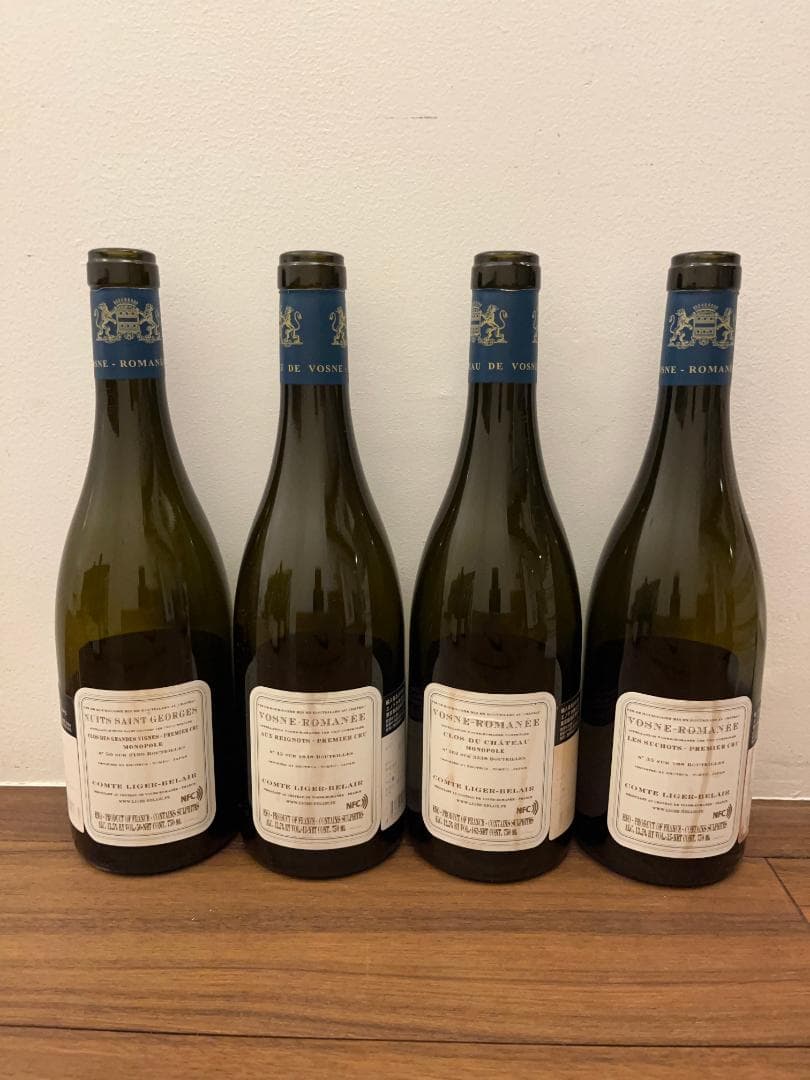 【空瓶】Domaine du Comte Liger Belair 4本セット