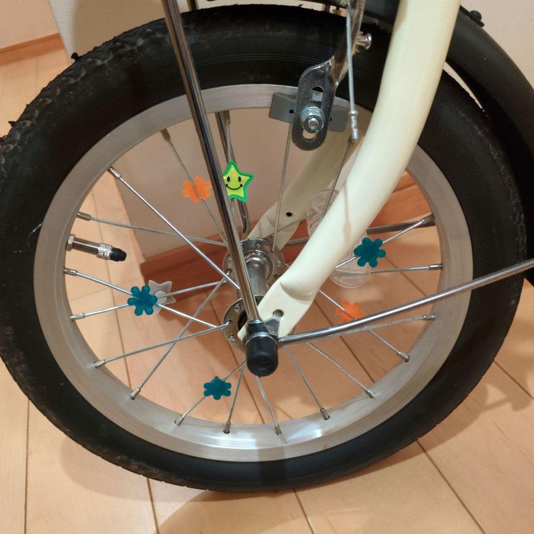 無印良品 16型　子供自転車 押し棒　補助輪　ヘルメット付