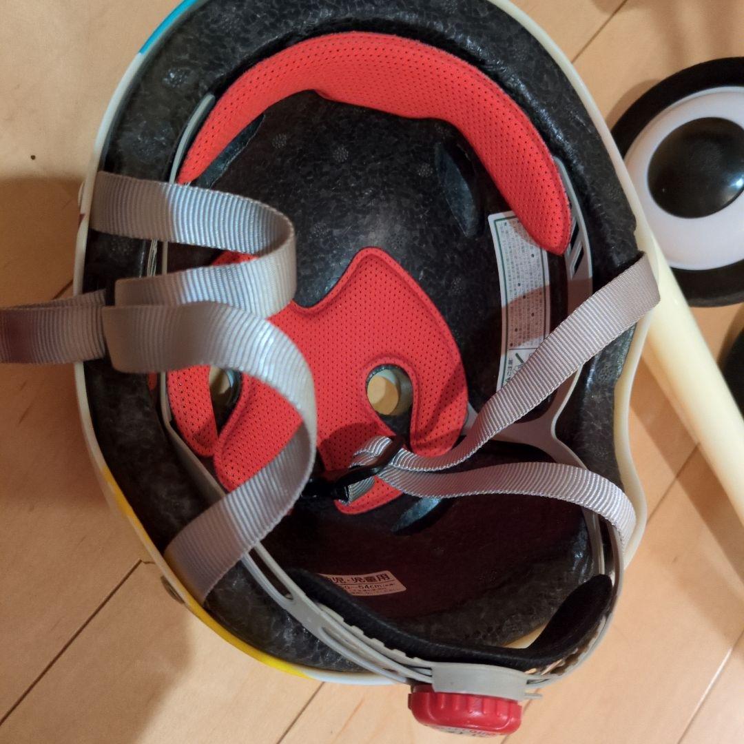 無印良品 16型　子供自転車 押し棒　補助輪　ヘルメット付