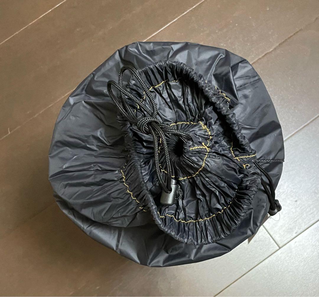 NANGA ダウン寝袋 イエロー/ブラック 80%ダウン