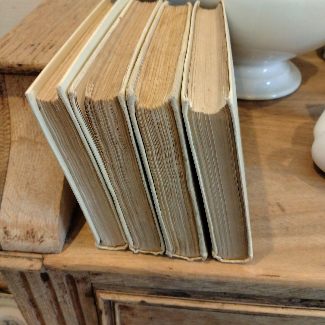 Très bon様フランスアンティークネルソン(NELSON)ゴールド4冊本