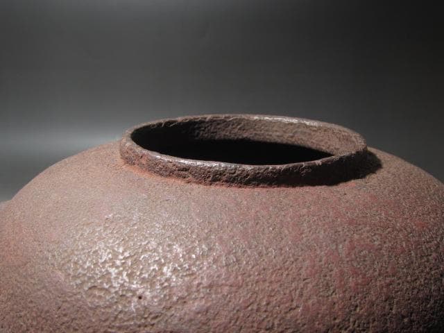 ☆　江戸期　丸釜　下間庄兵衛造　大西清右衛門極めがございます☆y457