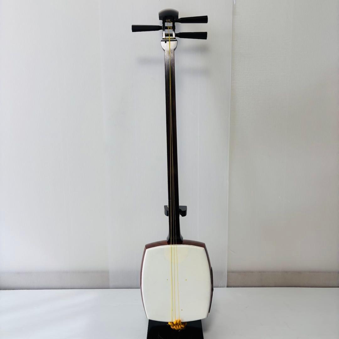 中棹三味線 K18 K9 紅木 虎トチ 綾杉胴 金細 東さわり 棹2.8 短竿