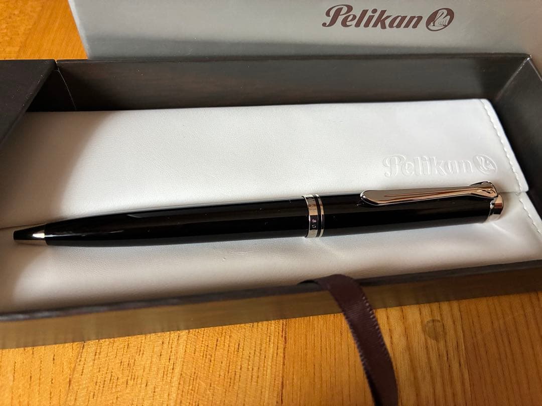 9/29迄ペリカンボールペン スーベレーンK805ブラック×シルバー 箱保証書付
