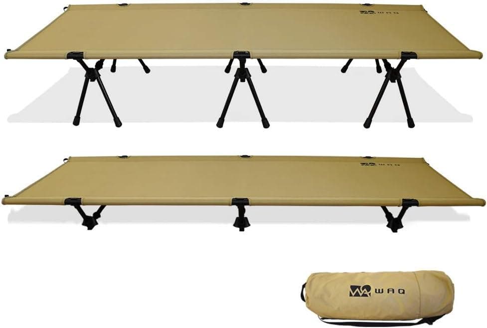 WAQ コット（カーキ）+替えシート（ブラック）+WAQマット+マット用シーツ