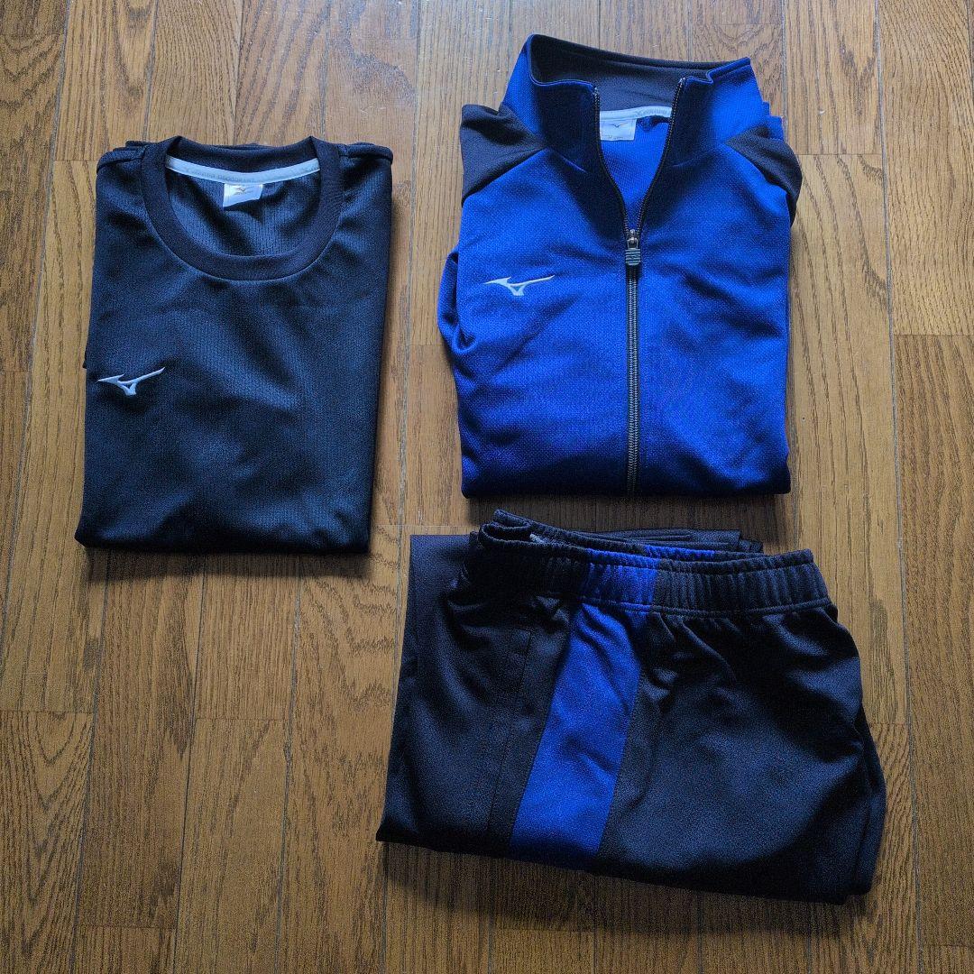 ミズノ　ジャージ　レディース　 上下　青　M