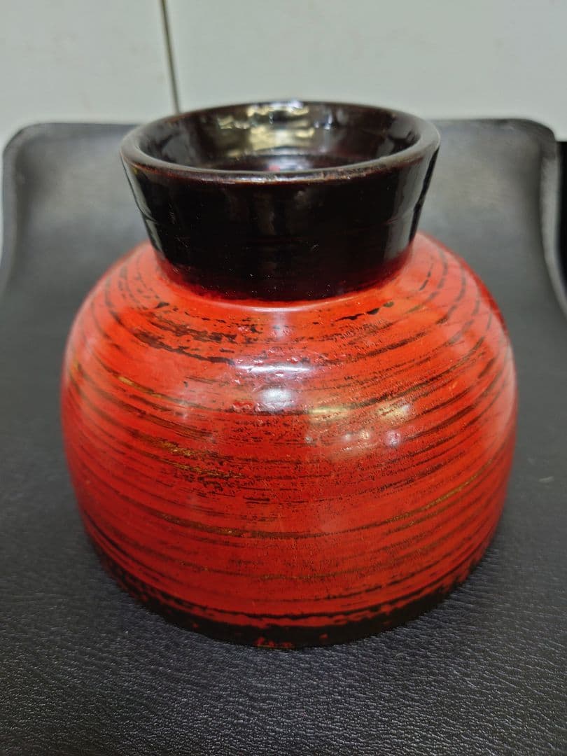 角偉三郎作　外根来塗合鹿椀