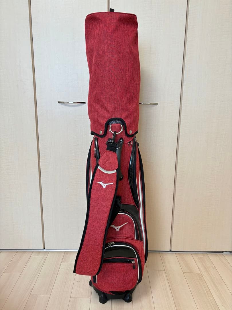 ☆美品☆ミズノ・キャディバッグ/ツアーREDモデル☆送料無料☆