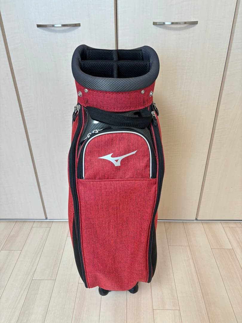 ☆美品☆ミズノ・キャディバッグ/ツアーREDモデル☆送料無料☆