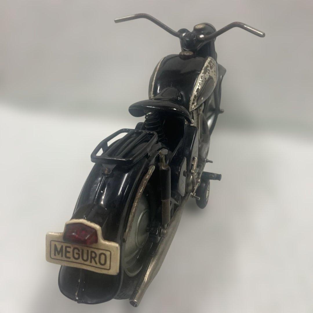 1950年代BC旧バンダイ製赤箱シリーズ初期フリクション可動力カワサキメグロ黒