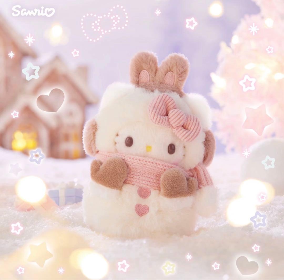 中国限定 Sanrio 雪だるまシリーズ Hello Kitty ぬいぐるみ