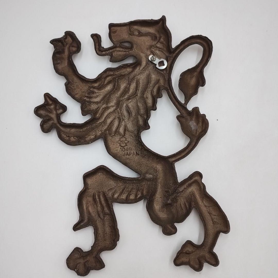 wM49L ライオン 紋章 置物 壁掛け オブジェ 西洋 紋章