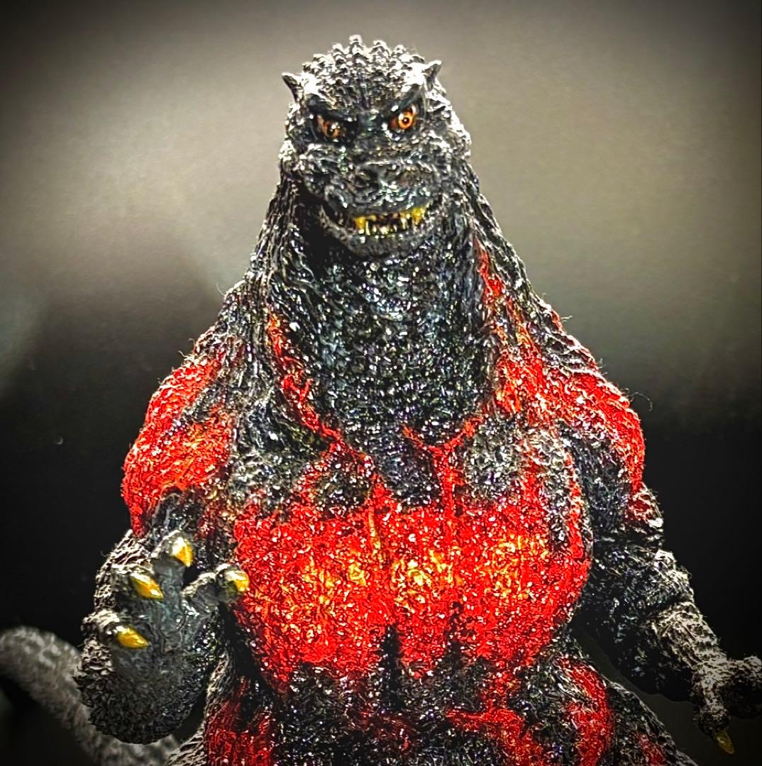 東宝30cmシリーズ ゴジラ（1995）「香港上陸」クリアオレンジVer.完成品