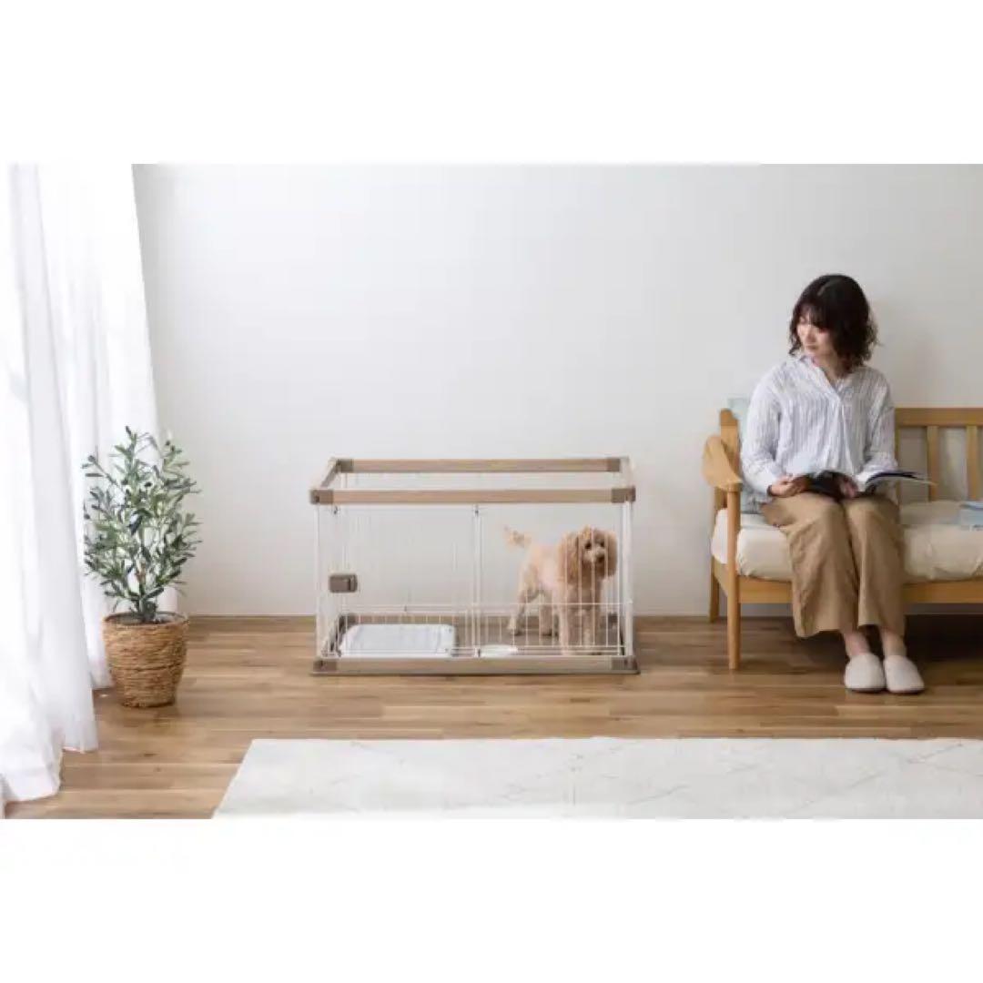 犬用室内ケージ ウッディサークル ライトナチュラル PWSR960LV