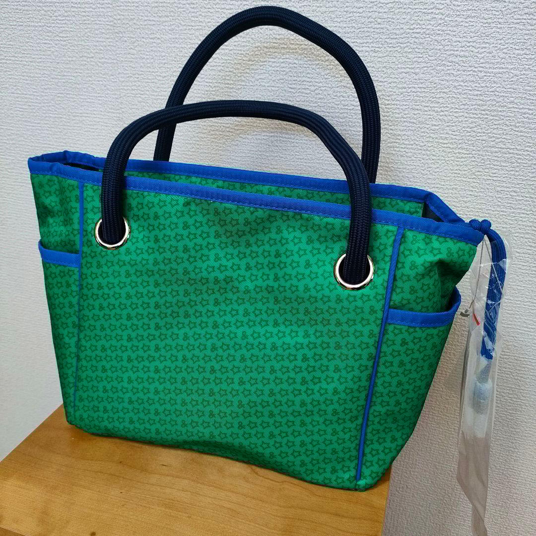 新品未使用andperse 星柄カートバッグ グリーン/ブルー2025年モデル