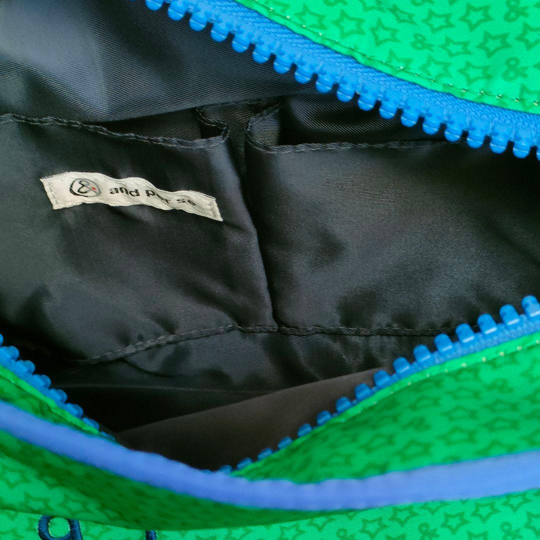 新品未使用andperse 星柄カートバッグ グリーン/ブルー2025年モデル