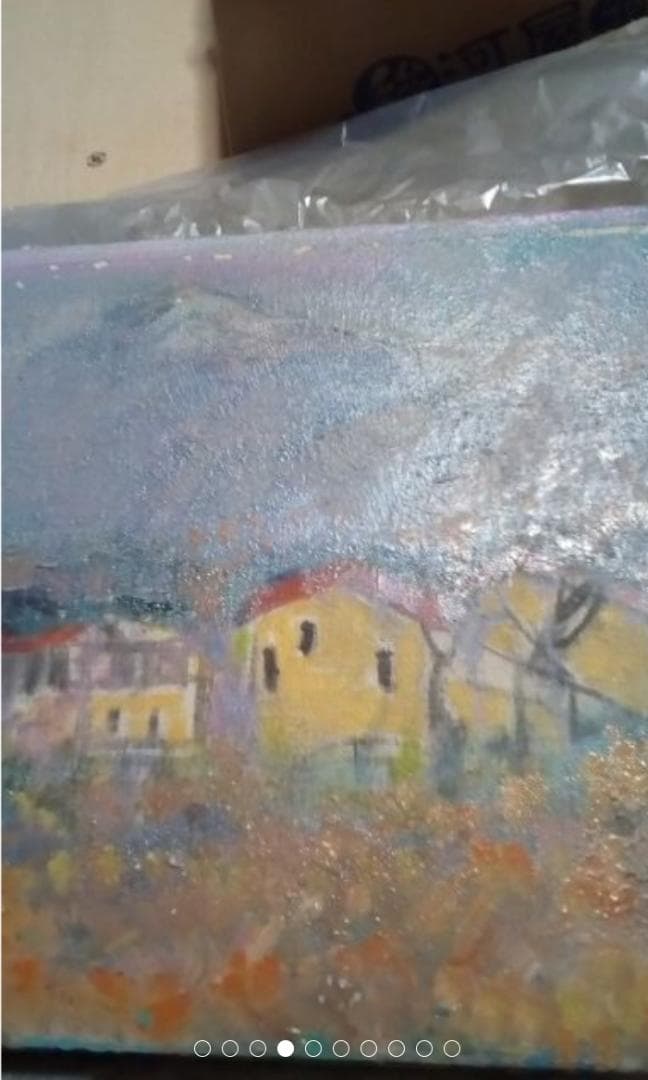 吉田民尚　老人ホーム　真作油彩6F1995年ぐらいに美術年鑑評価一号190万円