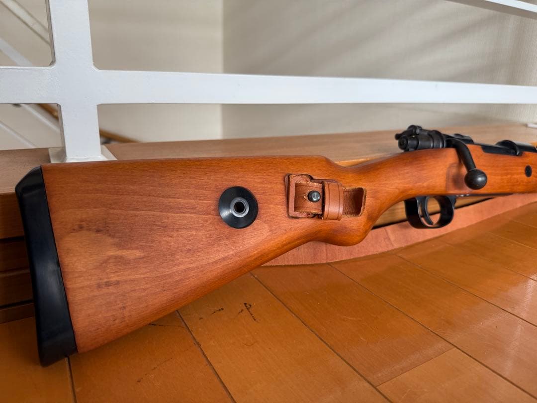 タナカ kar98k mod.98 リアルウッド 革製スリング付き エアガン