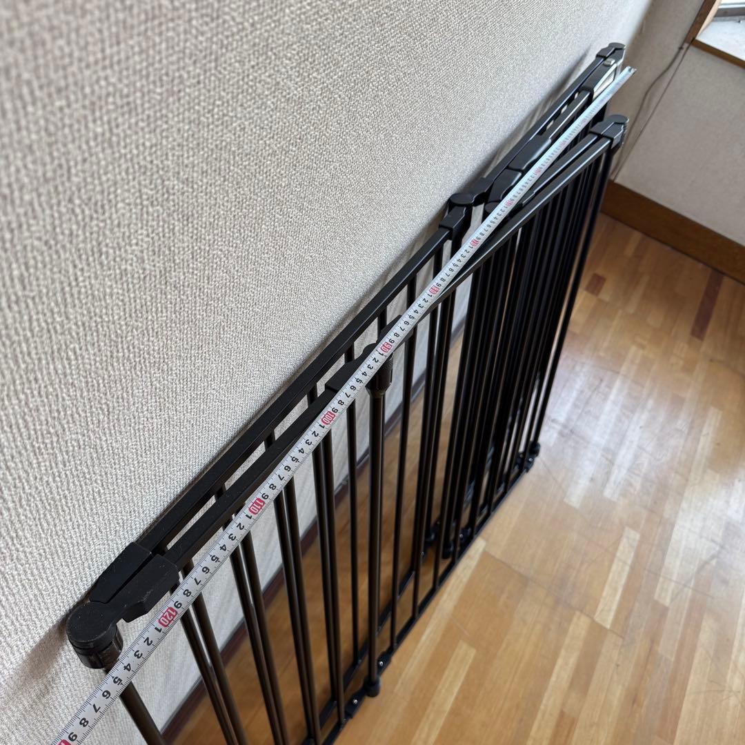 ペット用 折りたたみスチールサークル フェンス 扉付き