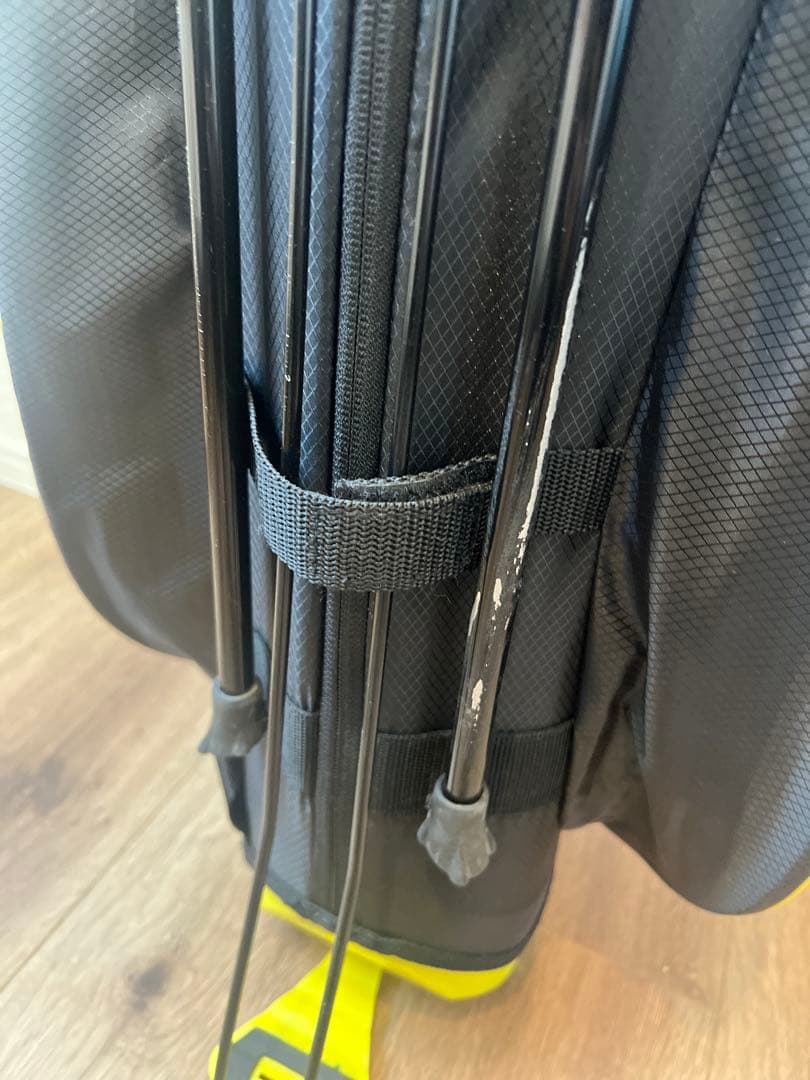 【良品】 esmart 1.8 スタンドゴルフバッグ 黒/黄色