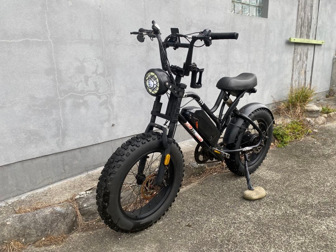 電動アシスト自転車 ファットタイヤ ブラック 「PAIMINN」 不動車
