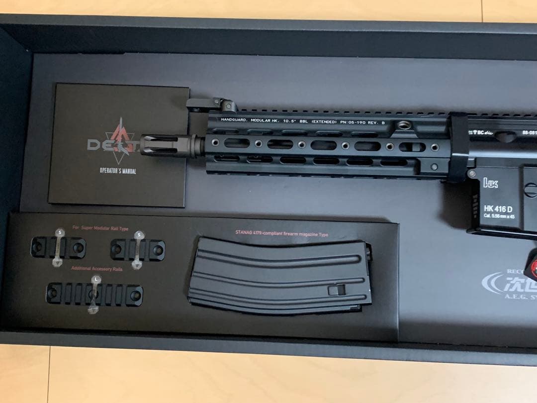 東京マルイ 次世代電動ガン HK416デルタカスタム　バッテリー他オプション付