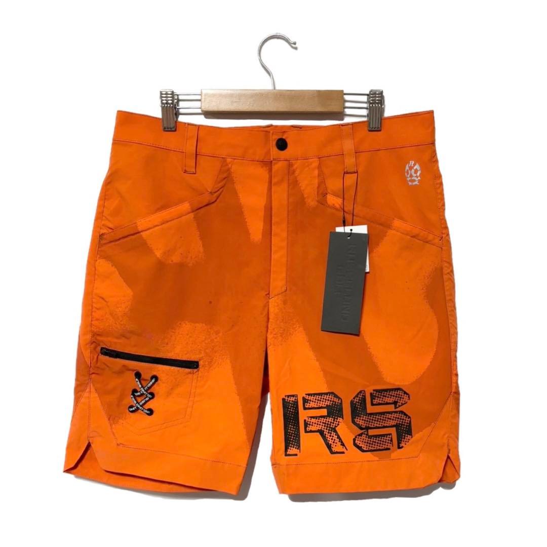 ラッセルノ ゴルフ RS ロゴ リフレクター ショーツ スプレー オレンジ L