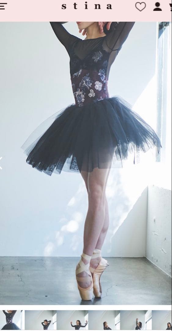 試着のみ未使用⭐︎stinaスティナ・バレエレオタード⭐︎Sサイズ