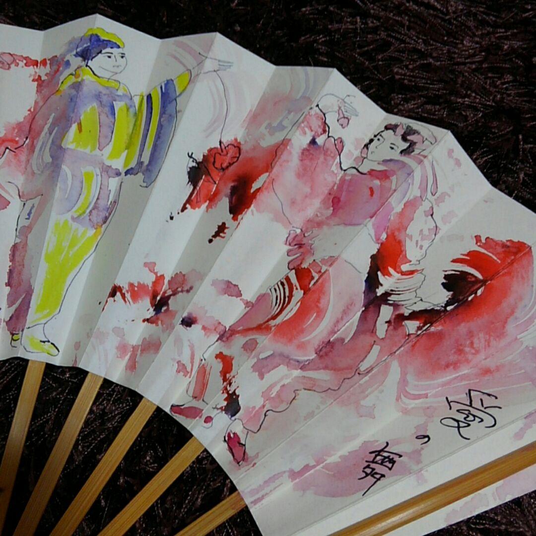 レア商品⭐マークエステル扇の絵画