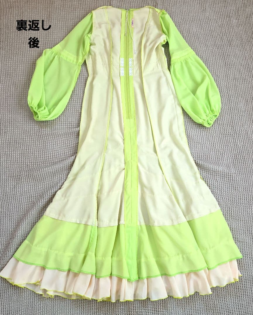 フラメンコ衣装ドレス ライトグリーン