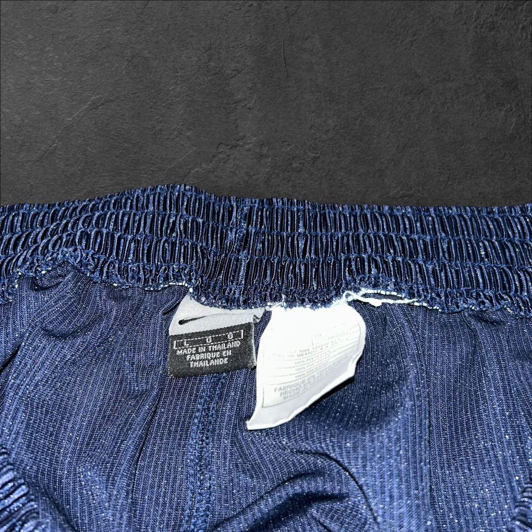 NIKE サイドスナップ トラックパンツ 紺 L 00sバイブス 刺繍タグ