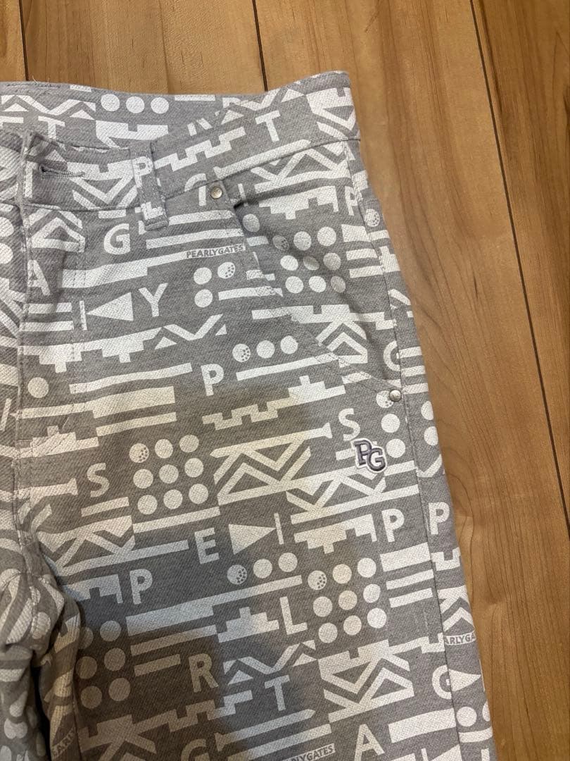 冬用　PEARLY GATES（パーリーゲイツ）総柄ストレッチスリムパンツ