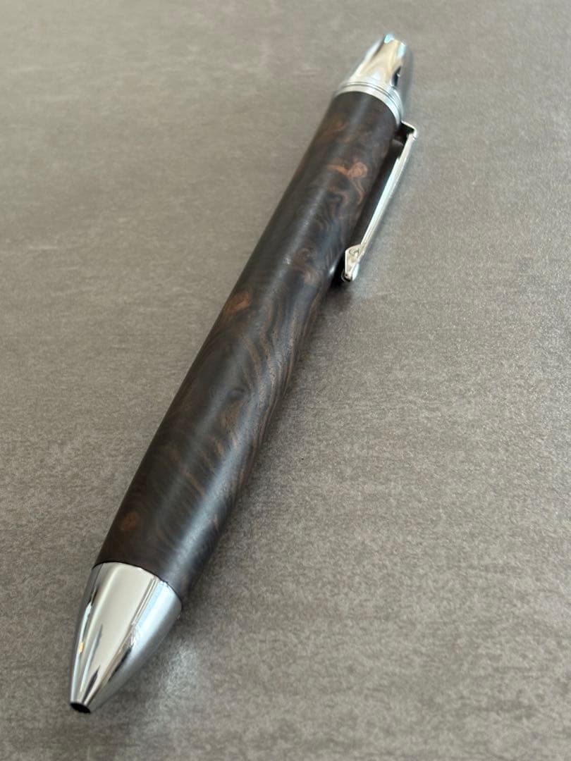工房楔 トレチェーレ 黒檀 瘤杢 回転式 ボールペン シャープペンシル イベント