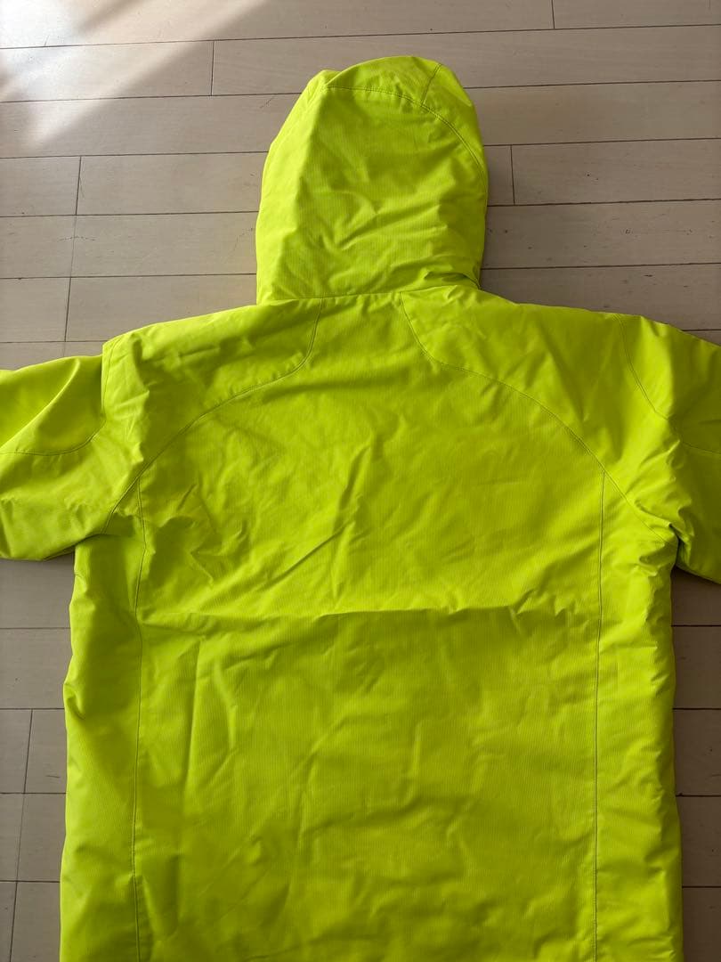 DESCENTE スキーウェアセット 蛍光イエロー/青