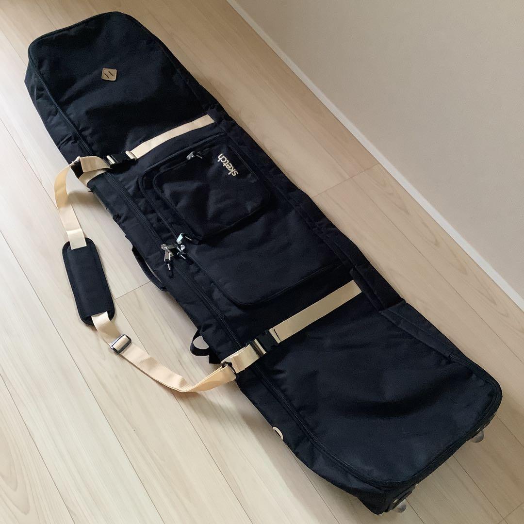 049 sketchウィーリー キャリースノーボードバッグキャスター160cm