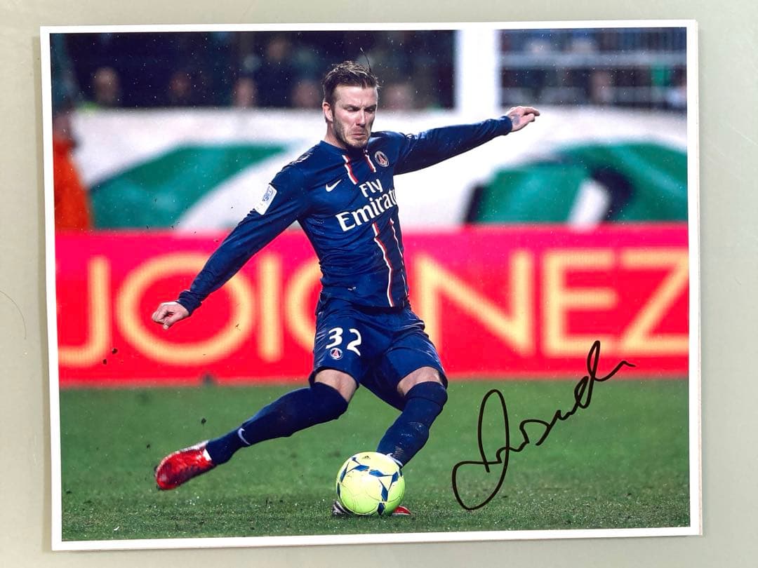 セール中…デビット・ベッカム直筆サイン入り超 特大写真…イングランド代表…