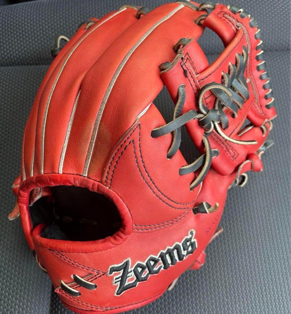 Zeems 赤 レザー グローブ Zecoria
