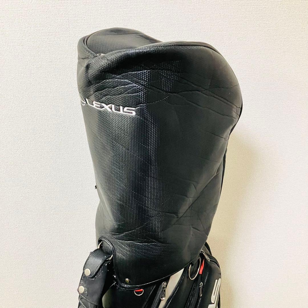 LEXUS レクサス キャディバッグ カート式 メンズ 人気 ブラック レッド