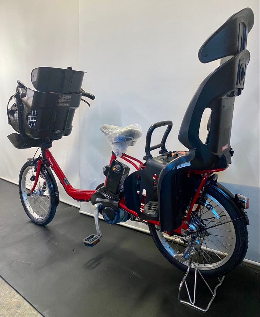1年保証 新型　パナソニック　ギュットミニ　20インチ　赤色　電動アシスト自転車