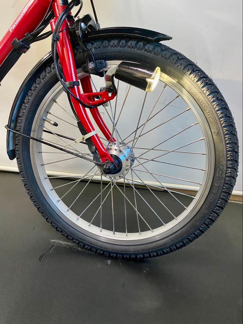 1年保証 新型　パナソニック　ギュットミニ　20インチ　赤色　電動アシスト自転車
