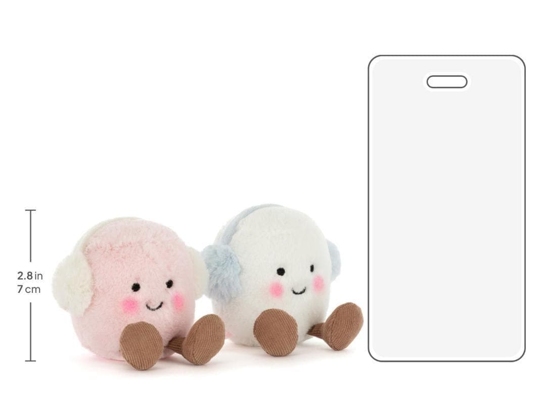 新品　ジェリーキャット トースティーピンクとホワイト　マシュマロぬいぐるみ　袋付