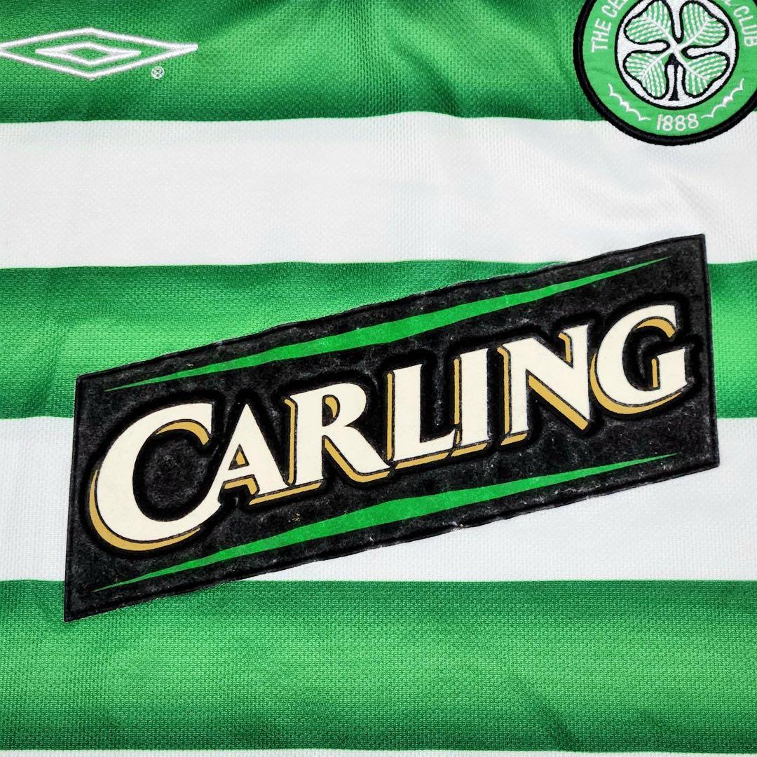 セルティック ユニホーム 2003 100周年 ロゴ 刺繍 アンブロ 半袖シャツ