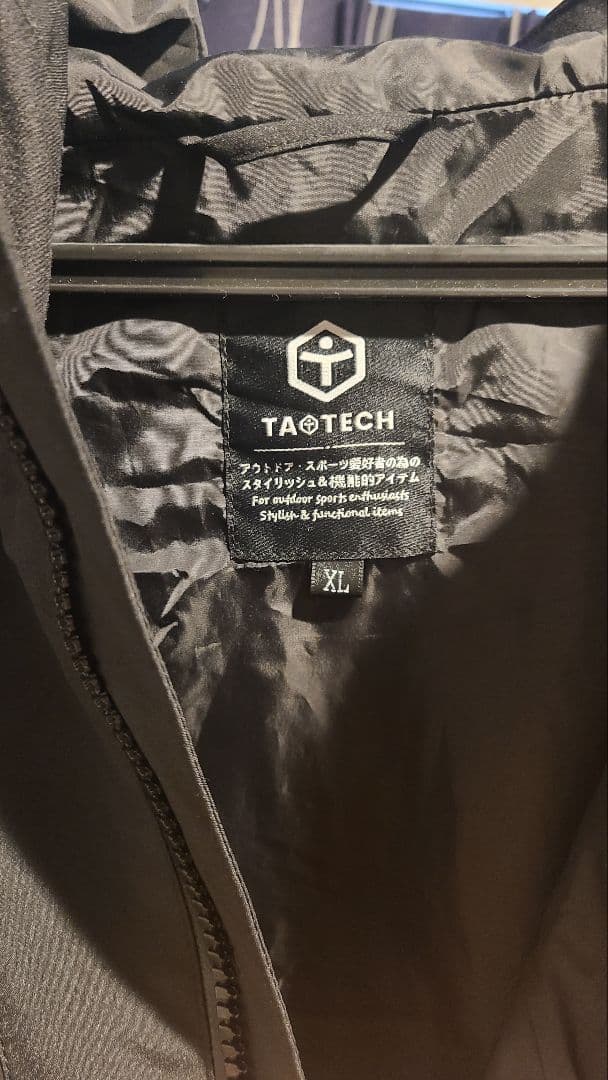 TAO TECH 防水撥水ジャケット XL ブラック タオテック