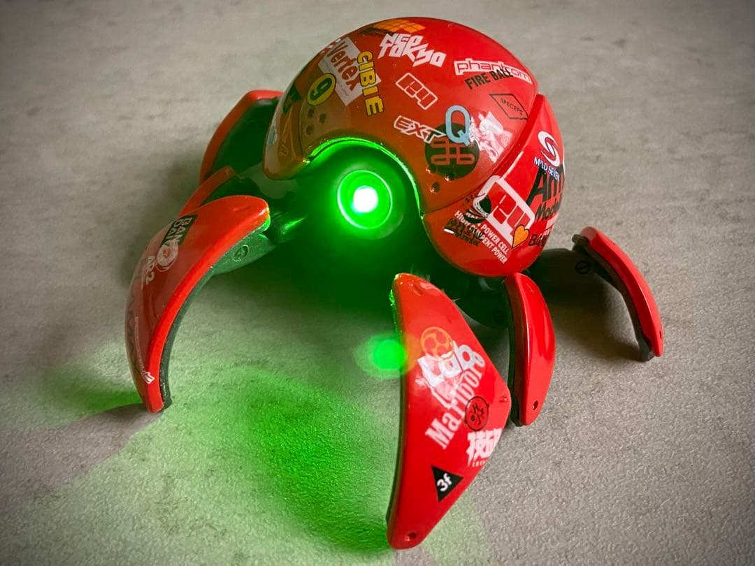 改造 カニタマ カプセルコレクション ガチャ レッド　全塗装　電飾　カスタム